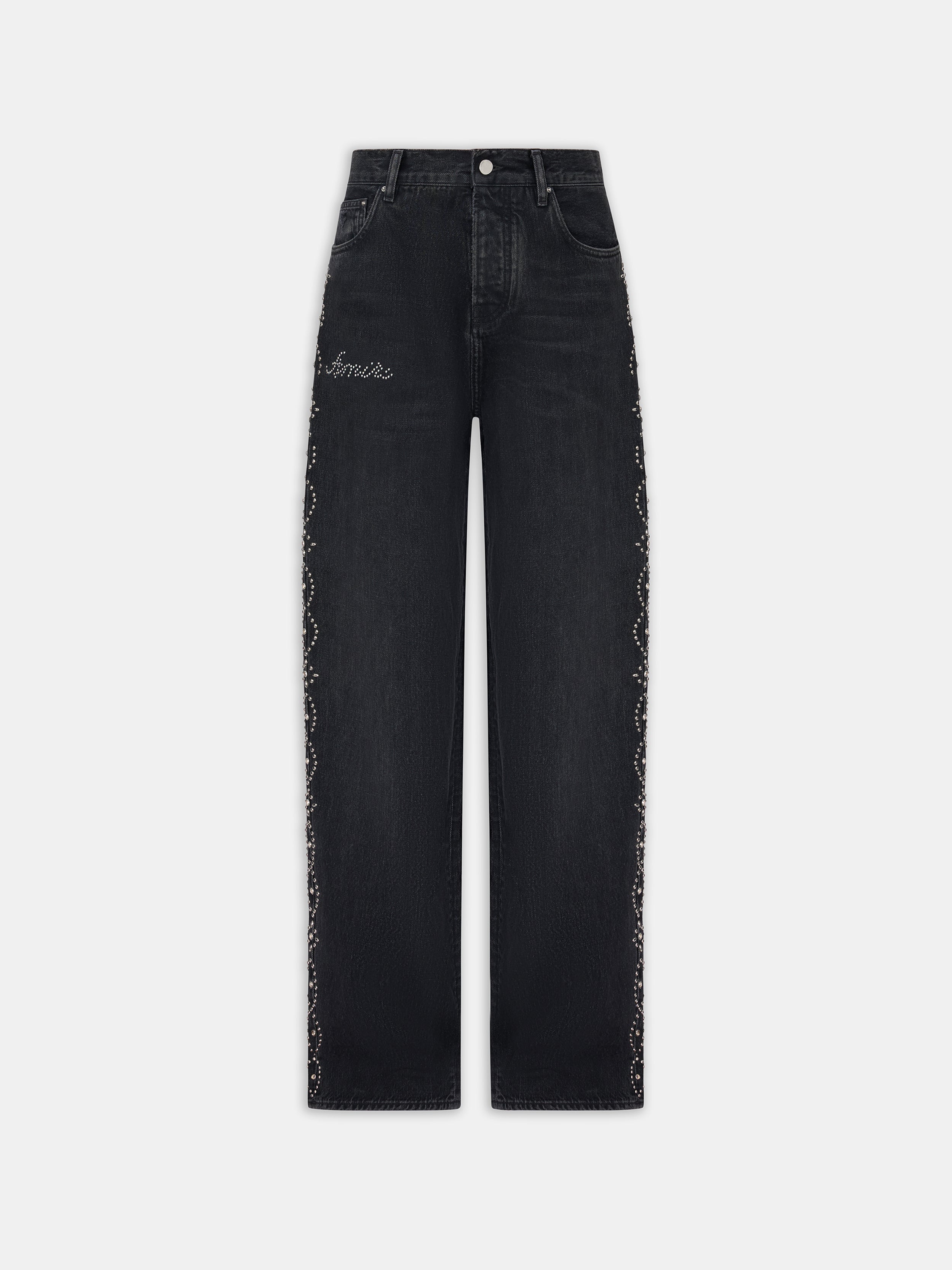 Product WOMEN - WOMEN'S STUD BAGGY JEAN - Retro Black featured image