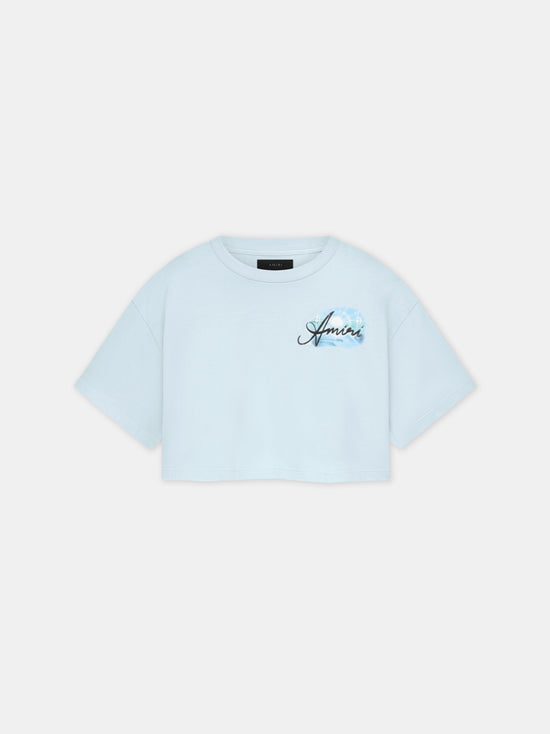 WOMEN - WOMEN'S AMIRI PARADISE AIRBRUSH TEE - Cerulean