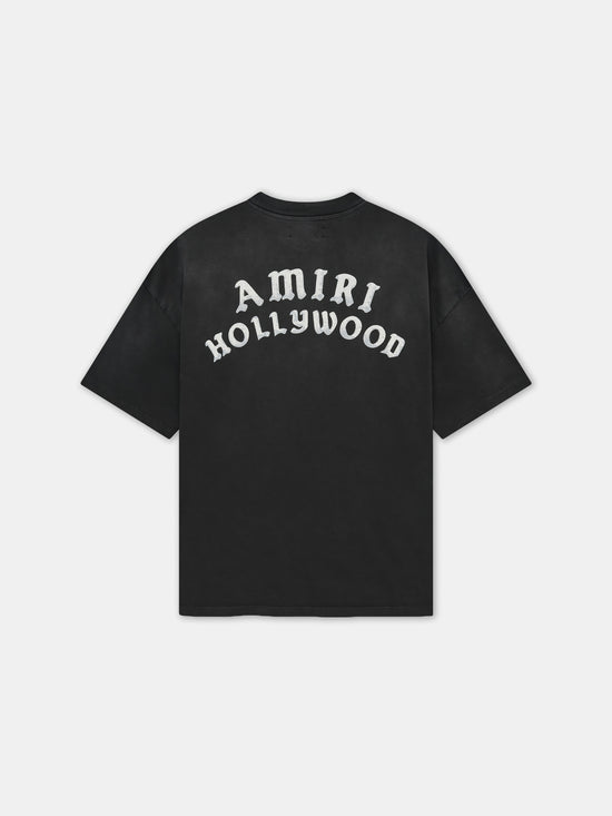 AMIRI HOLLYWOOD OVERSIZED TEE - Black - AMIRI