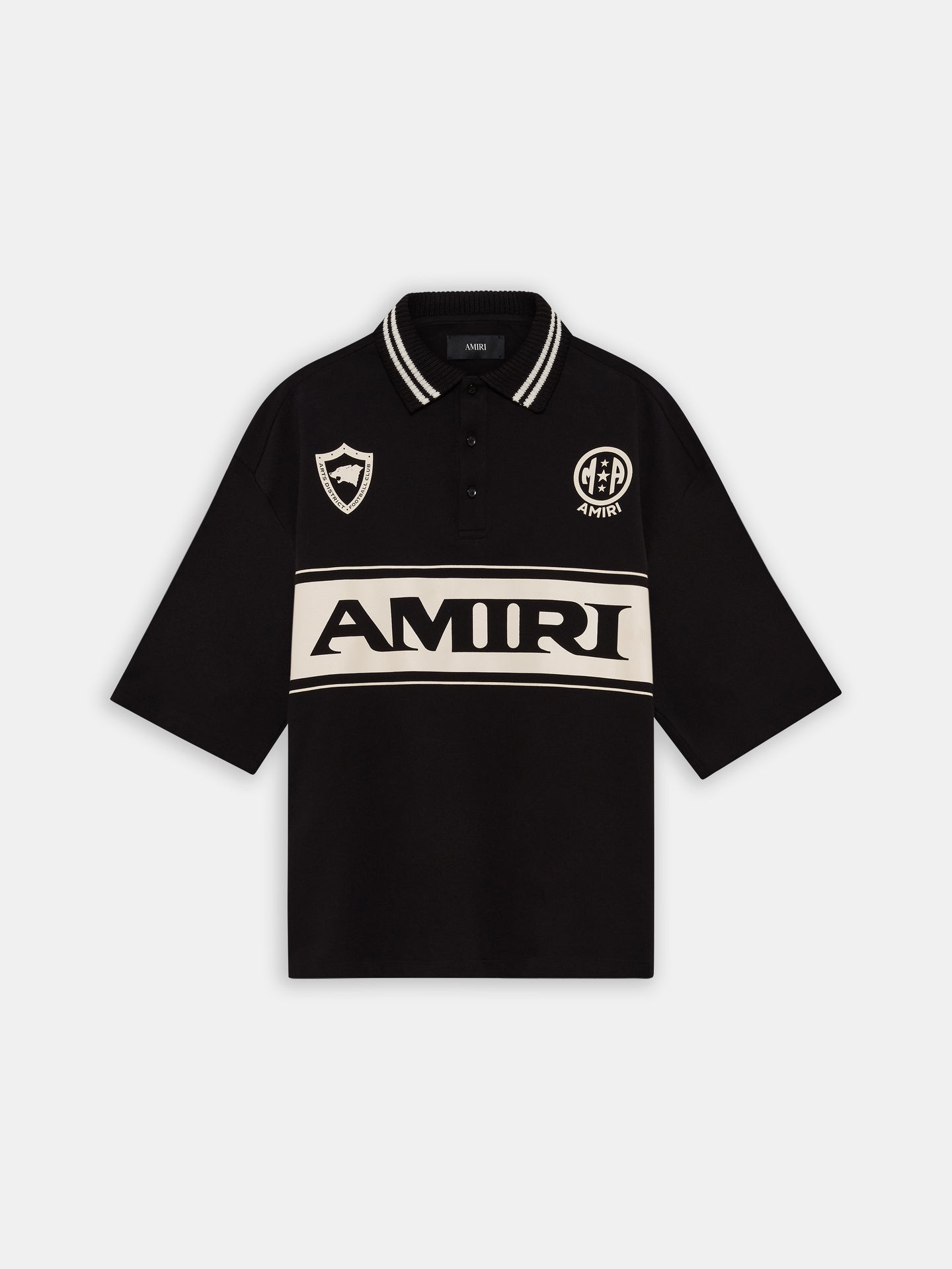 AMIRI SPORT OVERSIZED POLO - Black - AMIRI