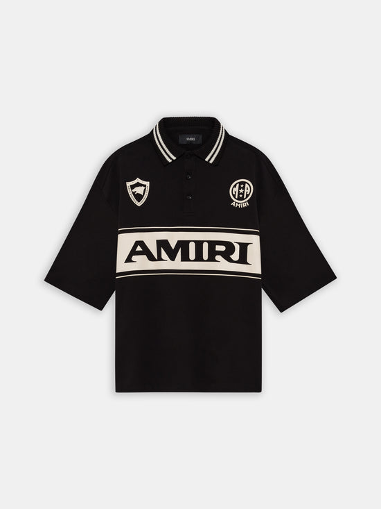 AMIRI SPORT OVERSIZED POLO - Black - AMIRI