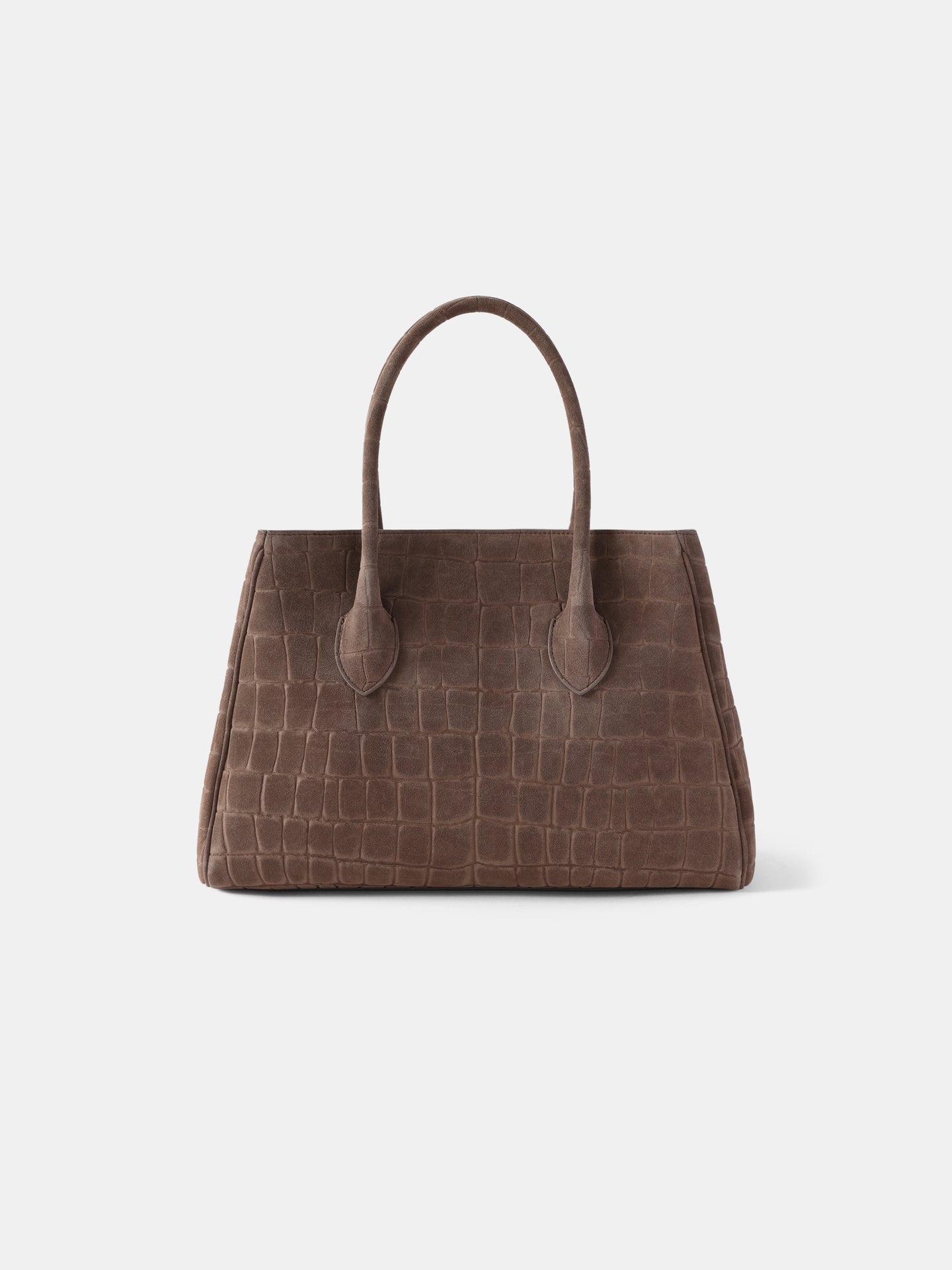 WOMEN - WOMEN'S SUEDE CROC HONEY 40 TOTE - Dark Brown