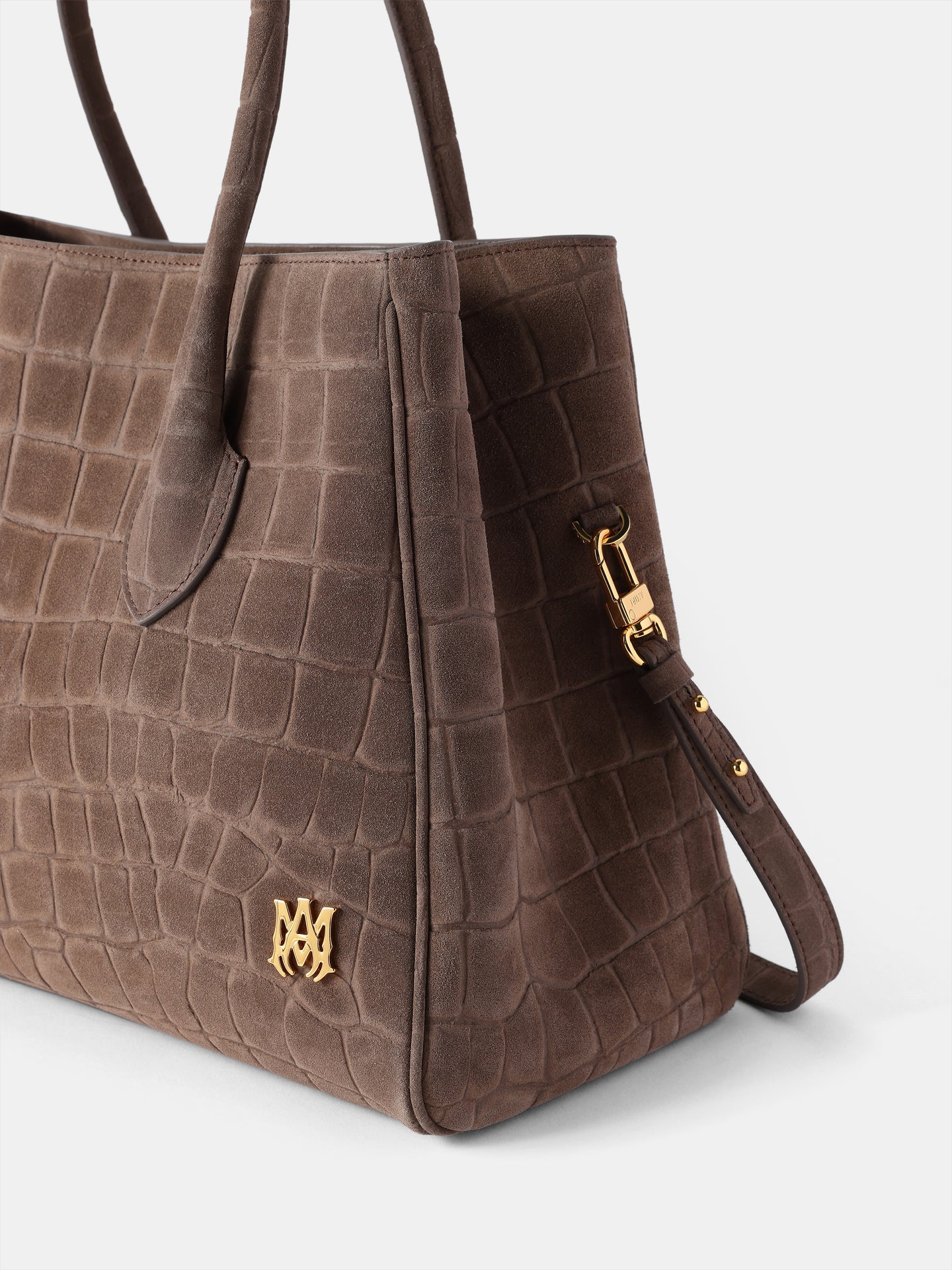 WOMEN - WOMEN'S SUEDE CROC HONEY 40 TOTE - Dark Brown