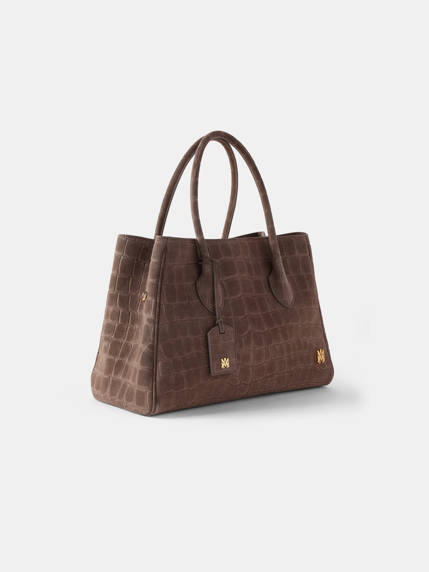WOMEN - WOMEN'S SUEDE CROC HONEY 40 TOTE - Dark Brown