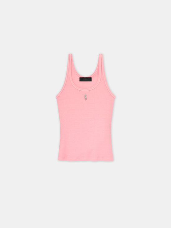 WOMEN - WOMEN'S AMIRI STACKED RIBBED TANK - Flamingo Pink