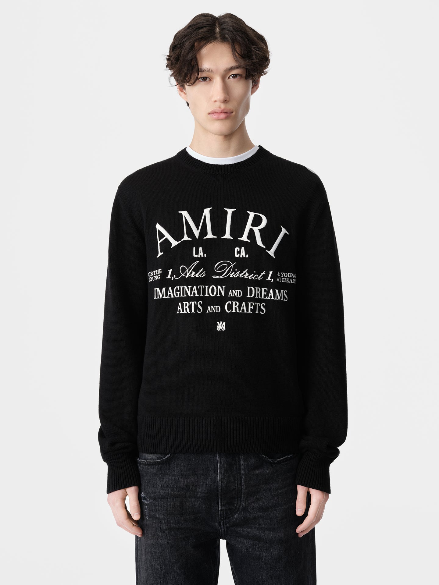 AMIRI ARTS DISTRICT CREW - Black