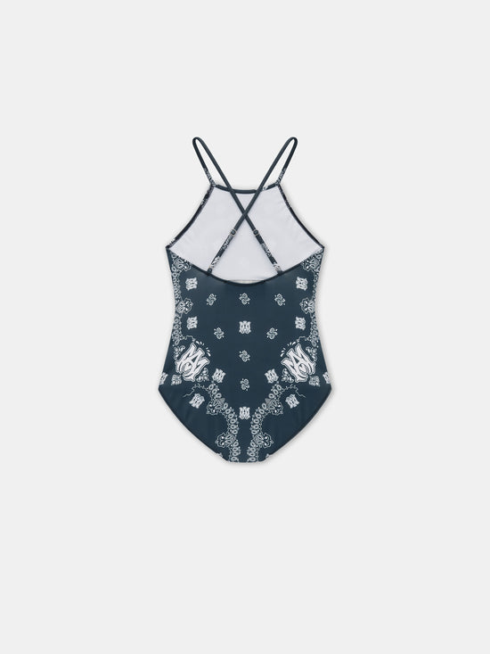 KIDS - KIDS' BANDANA ONE PIECE - Midnight Blue - AMIRI