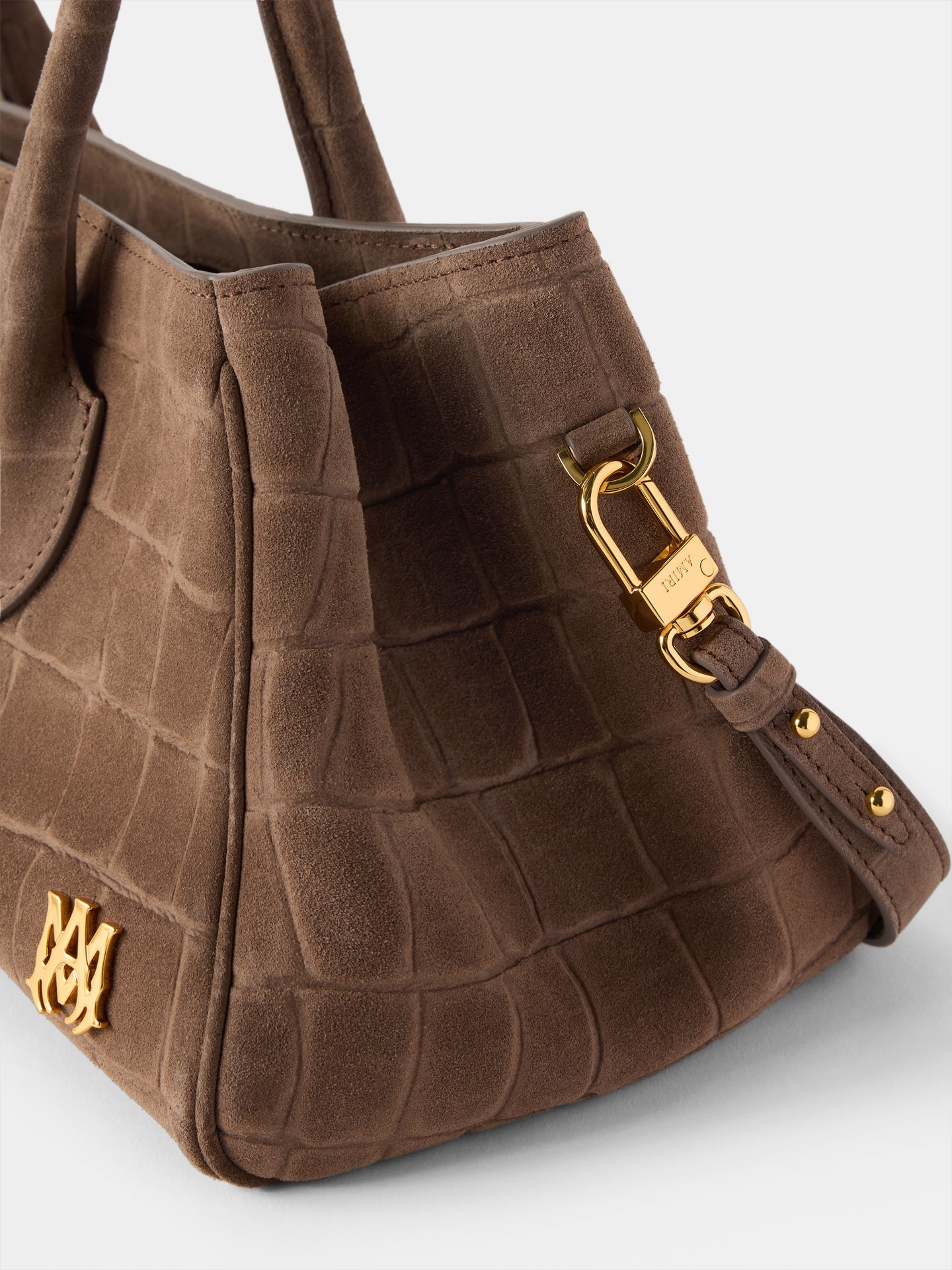 WOMEN - WOMEN'S SUEDE CROC HONEY 40 SHOULDER - Dark Brown