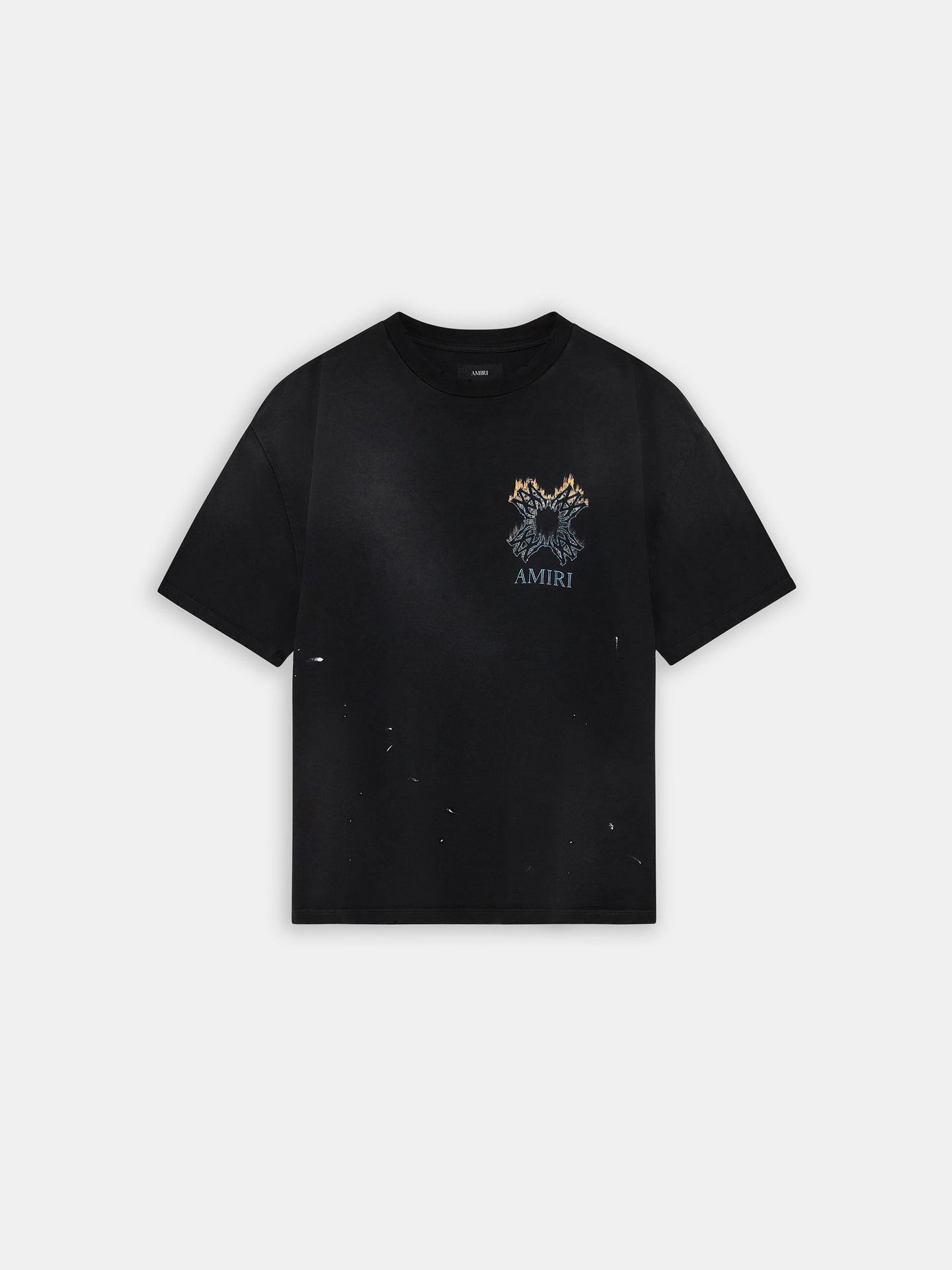 MA QUAD FLAMES OVERSIZED TEE - Black - AMIRI