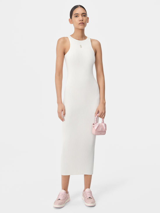 WOMEN - WOMEN'S AMIRI STACKED MAXI DRESS - Alabaster