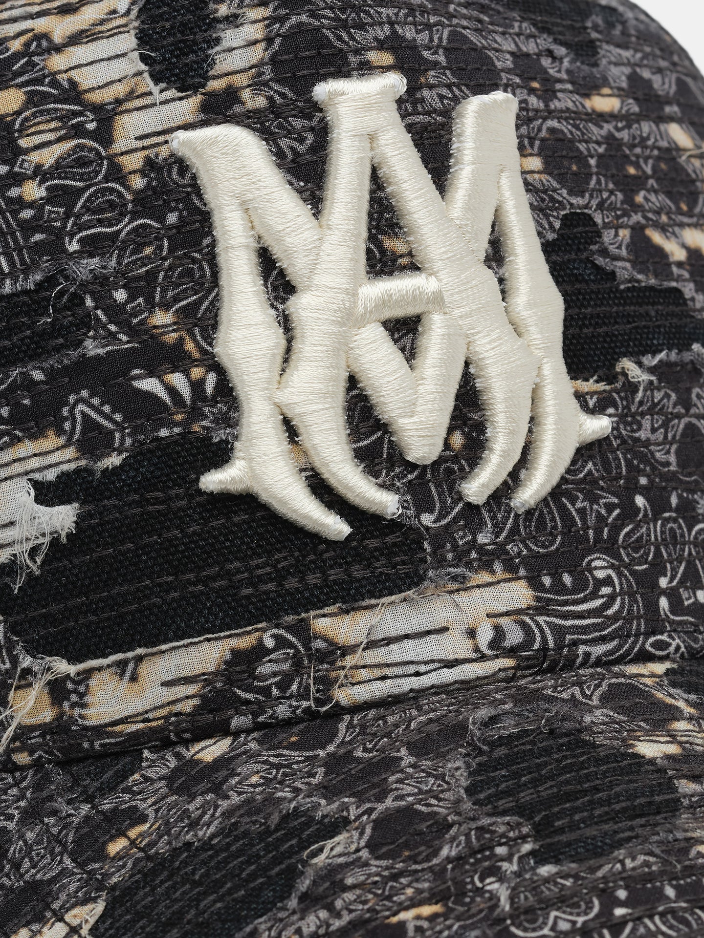 BANDANA REPAIR TRUCKER HAT - Black - AMIRI