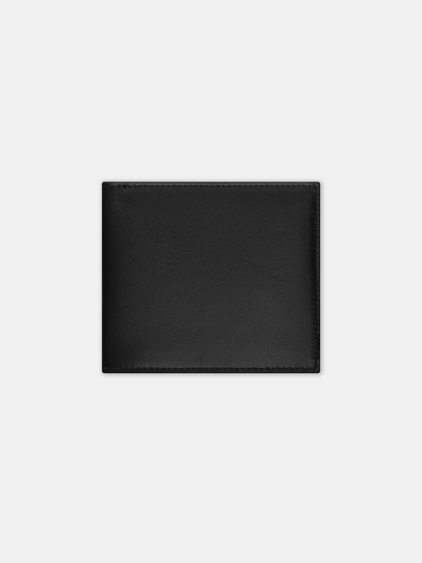 THREE STAR LEATHER BIFOLD - Black