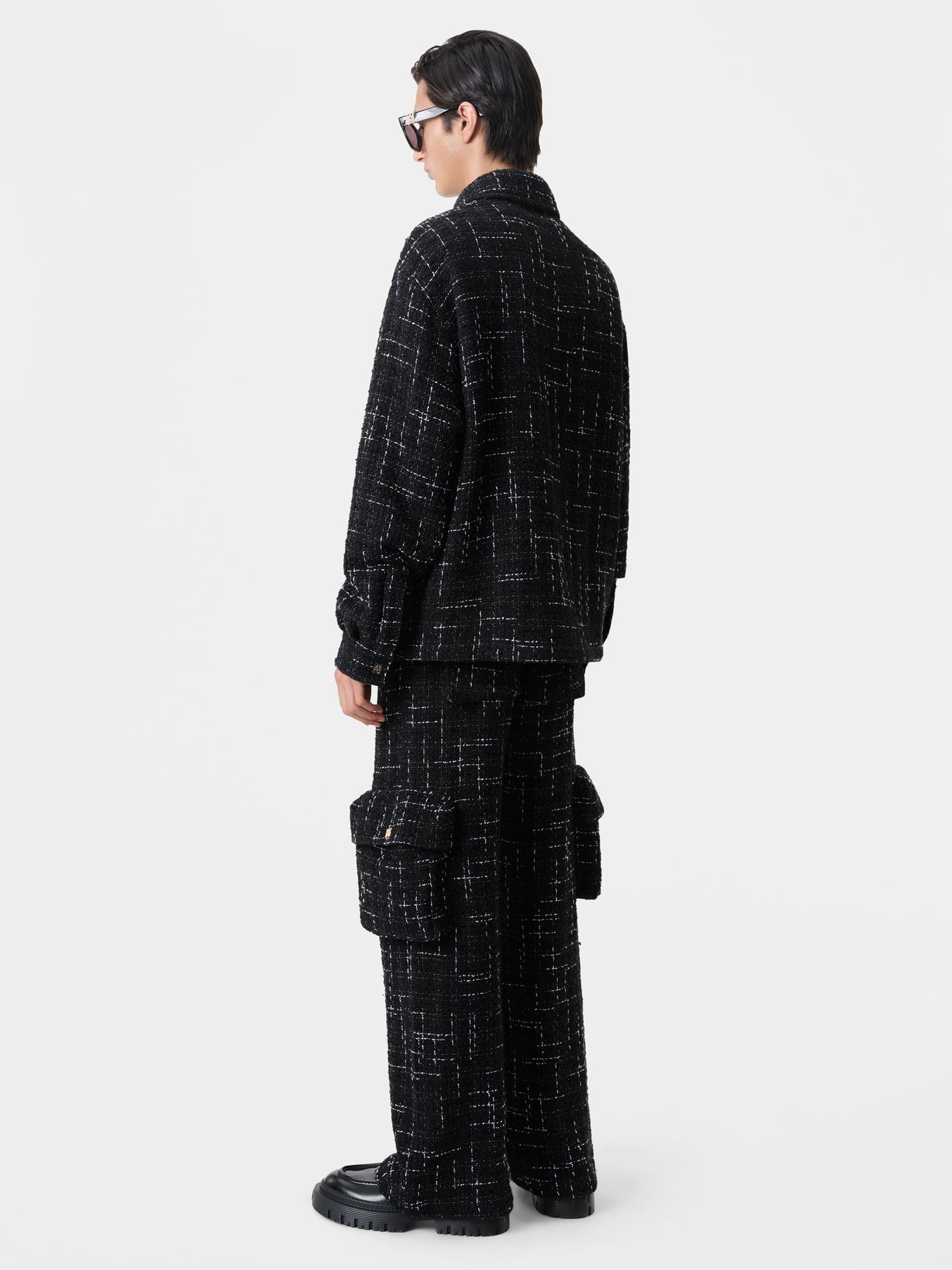 FLECK TWEED CARGO - Black