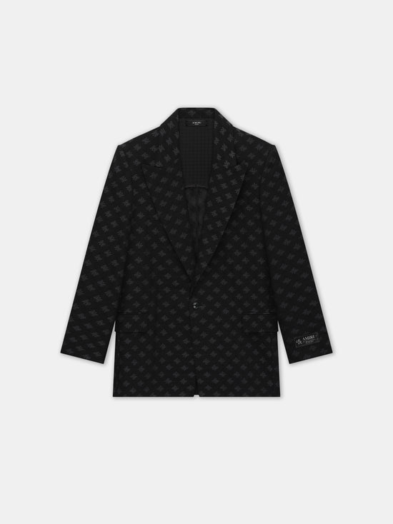 MA QUAD JACQUARD SINGLE-BREASTED BLAZER - Black