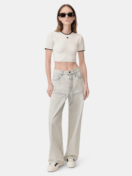 WOMEN - WOMEN'S CARPENTER JEAN - Bleached Indigo - AMIRI