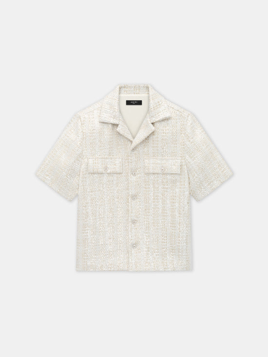 BOUCLE CAMP SHIRT - Alabaster