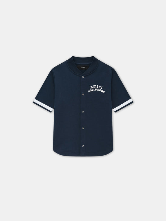 KIDS - KIDS' AMIRI HOLLYWOOD BASEBALL SHIRT - Midnight Blue - AMIRI