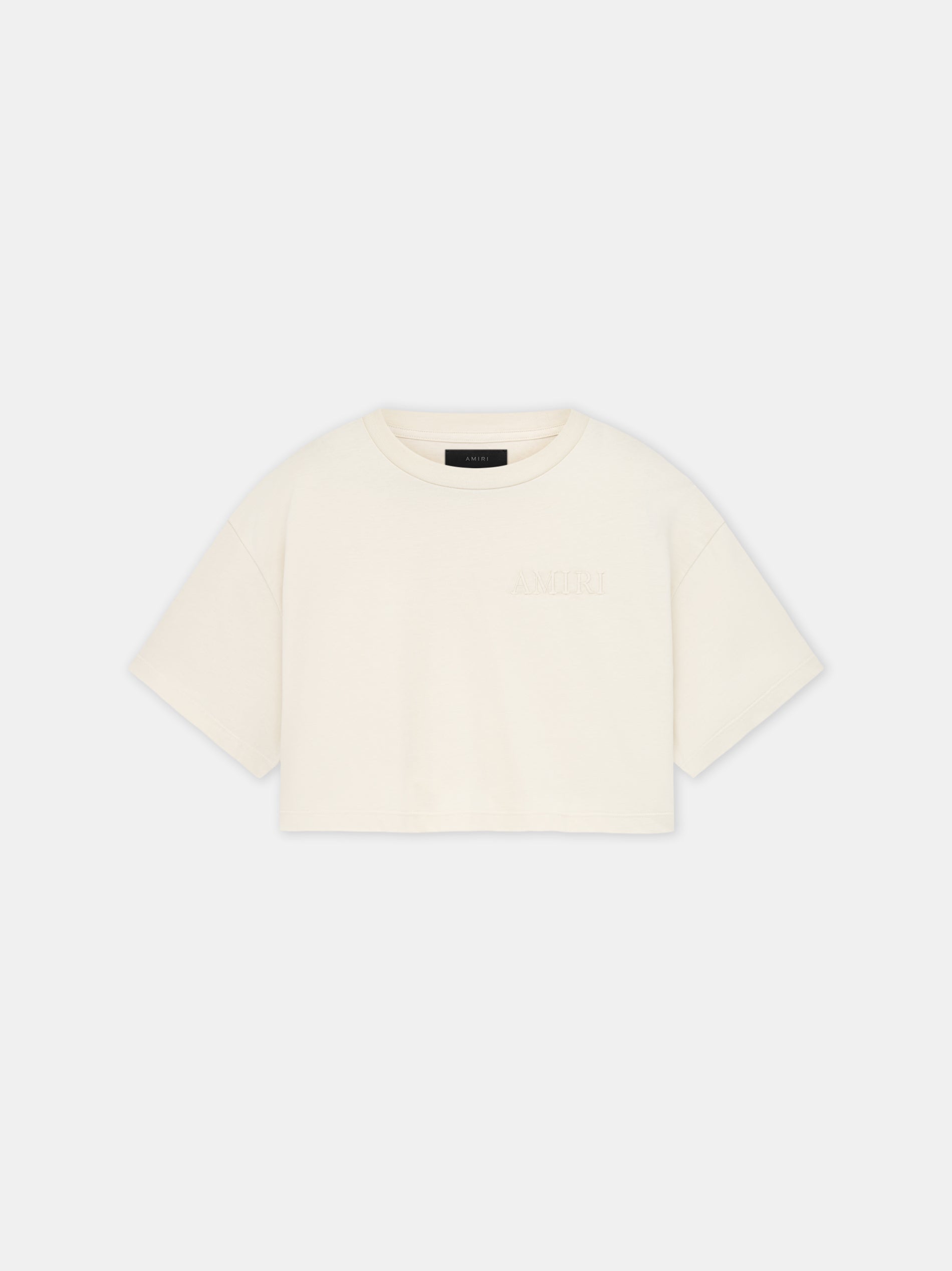 Product WOMEN - WOMEN'S AMIRI EMBROIDERED CROPPED TEE - Alabaster featured image