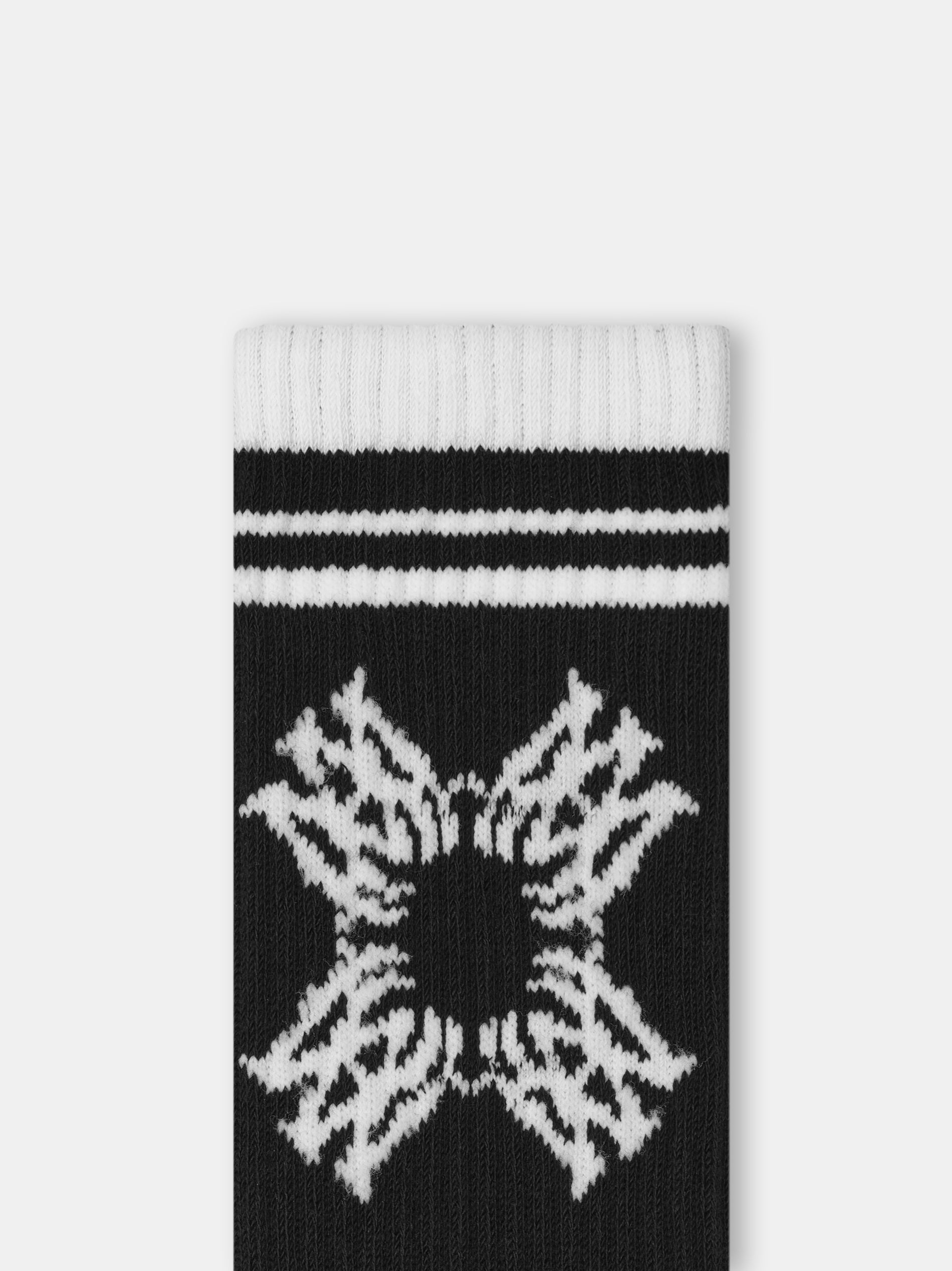 ★正規店購入★AMIRI MA QUADソックス　ブラック×ホワイト41-42 MA QUAD SOCK - Black White – AMIRI