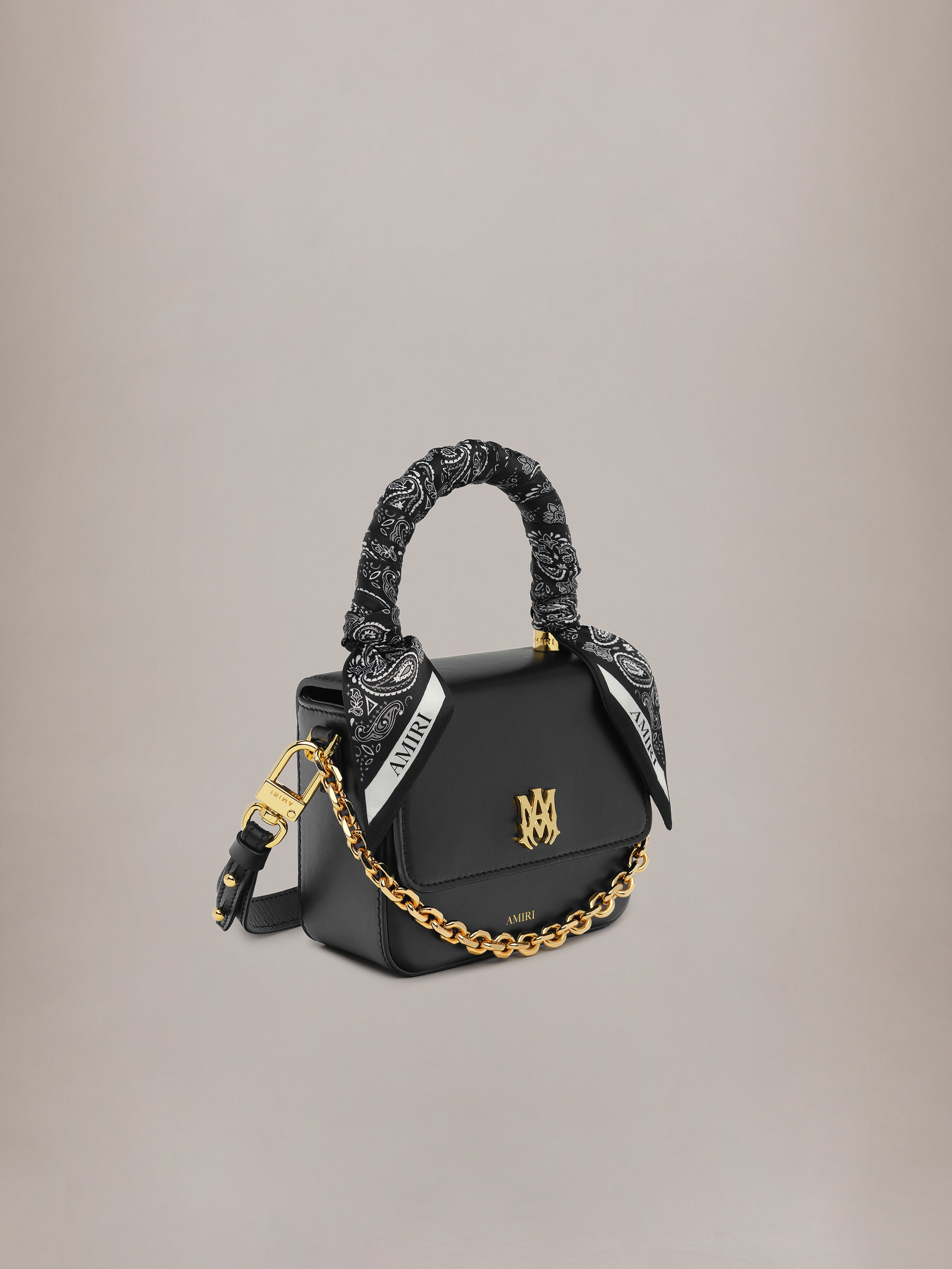WOMEN - WOMEN'S MICRO MA BAG WITH CHAIN HANDLE - Black | AMIRI