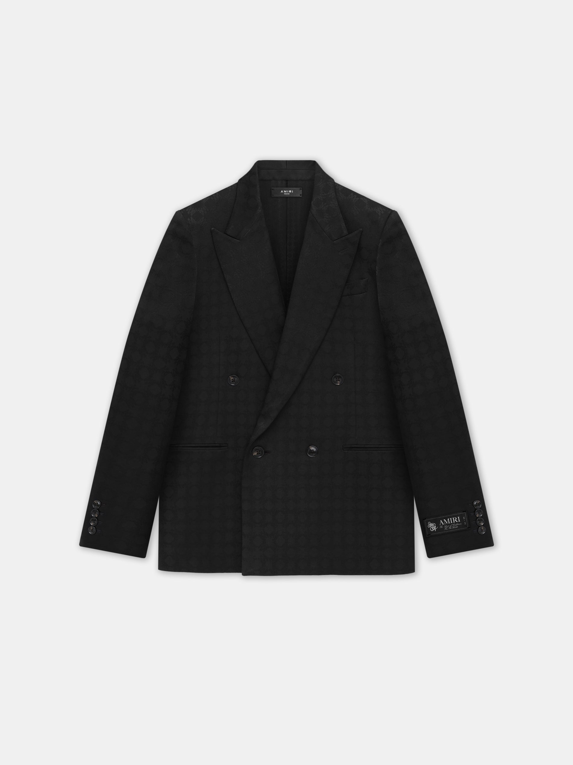 Product TONAL MA QUAD DOUBLE-BREASTED BLAZER - Black featured image