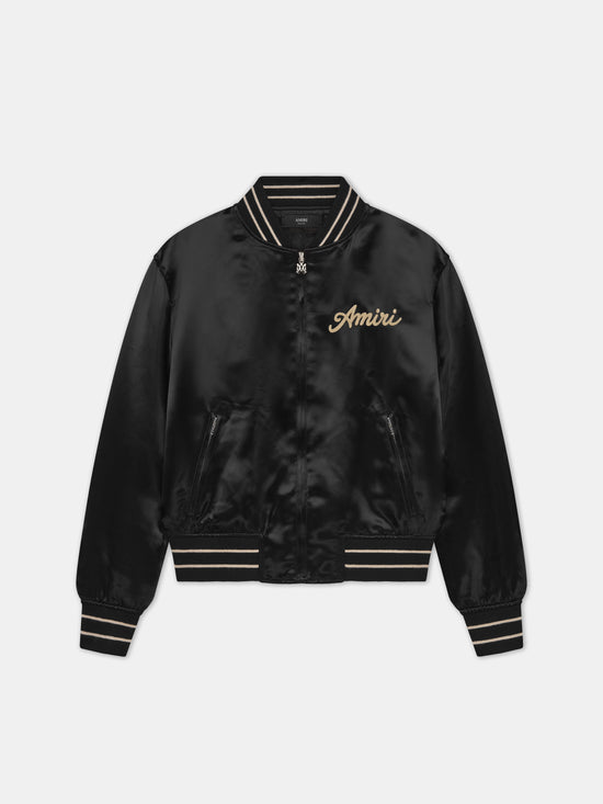 CLUB AMIRI SATIN JACKET - BLACK - AMIRI
