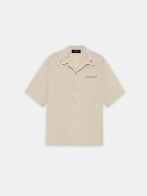 AMIRI STUD CAMP SHIRT - Ivory - AMIRI