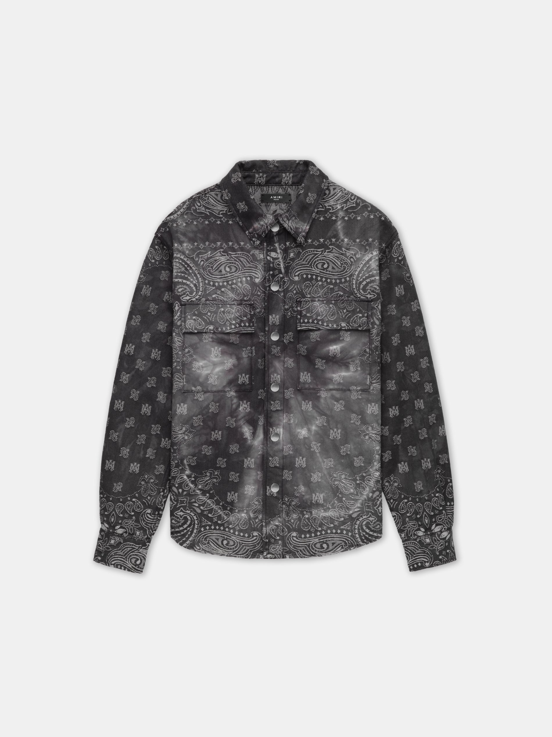 Product TIE DYE BANDANA OVERSHIRT - Dark Grey featured image