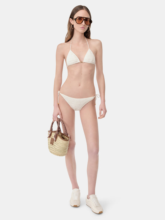 WOMEN - WOMEN'S CROCHET BIKINI - Ivory - AMIRI
