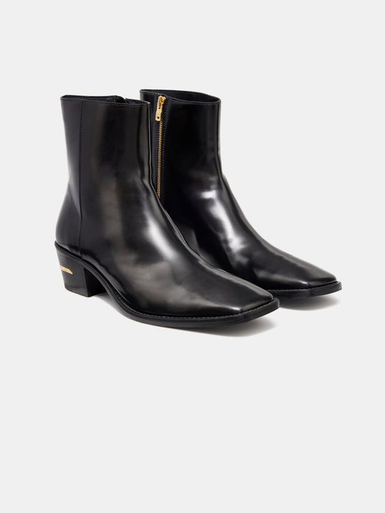 MA METALLIC HEEL BOOT - BLACK - AMIRI