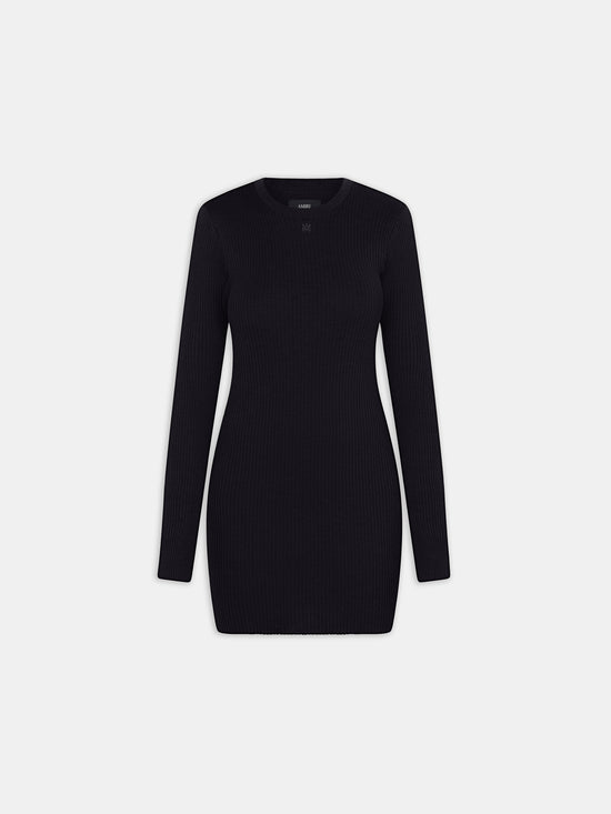 WOMEN - WOMEN'S MA LONG SLEEVE MINI DRESS - BLACK - AMIRI