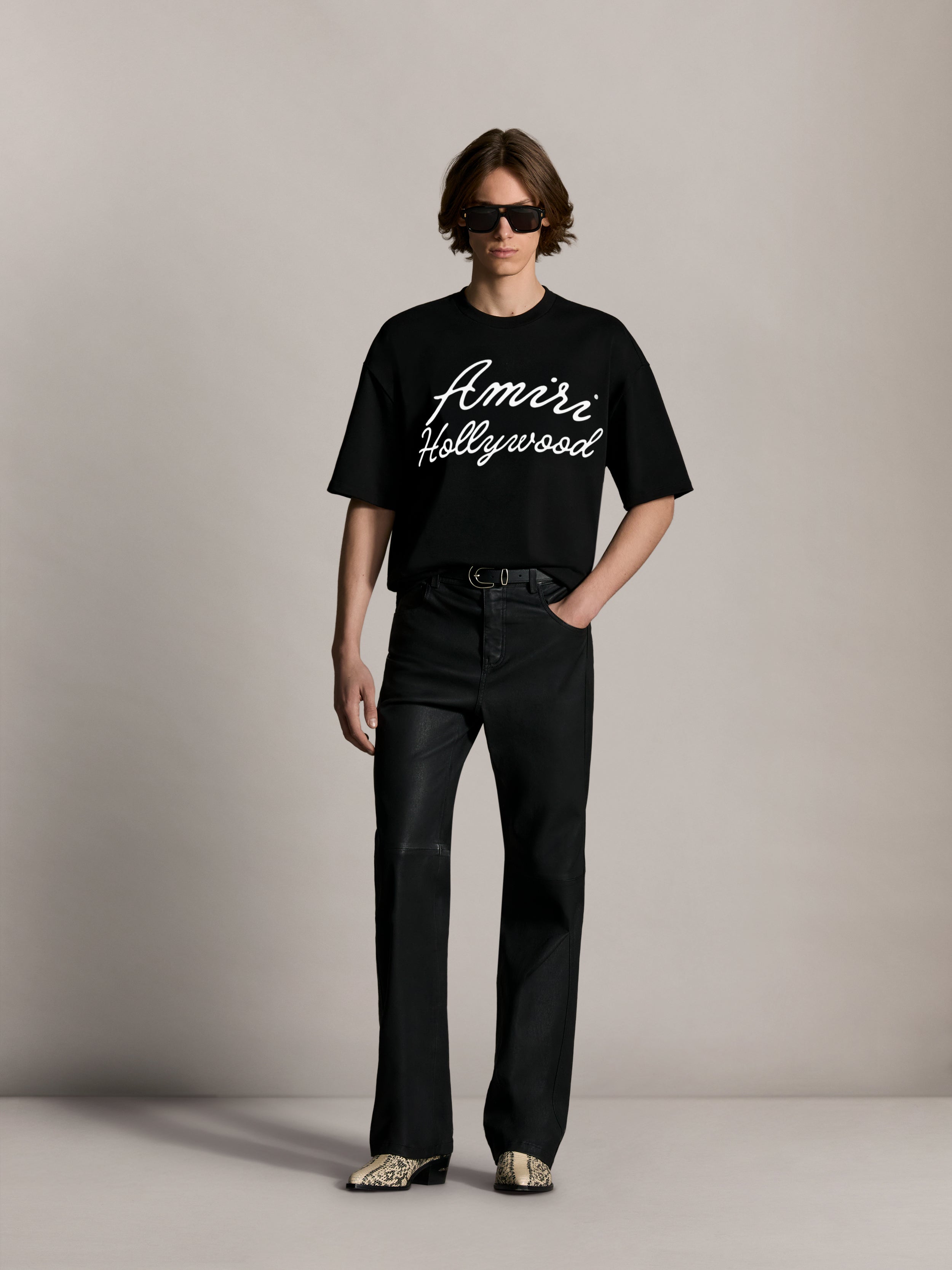 BANDANA PATCH OVERSIZED TEE - Black | AMIRI