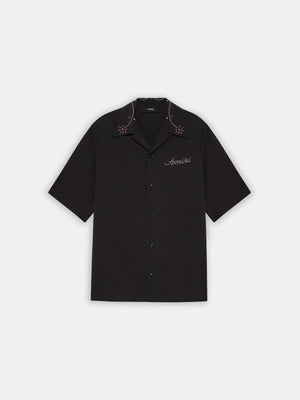 AMIRI STUD CAMP SHIRT - Black - AMIRI