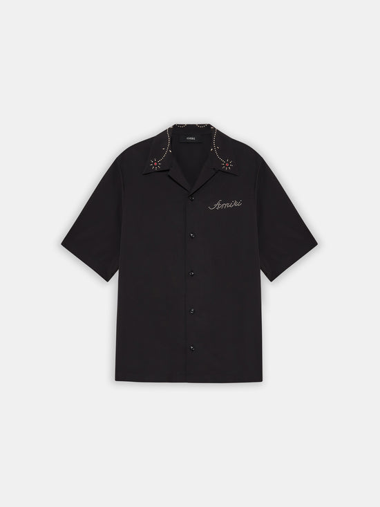 AMIRI STUD CAMP SHIRT - Black - AMIRI