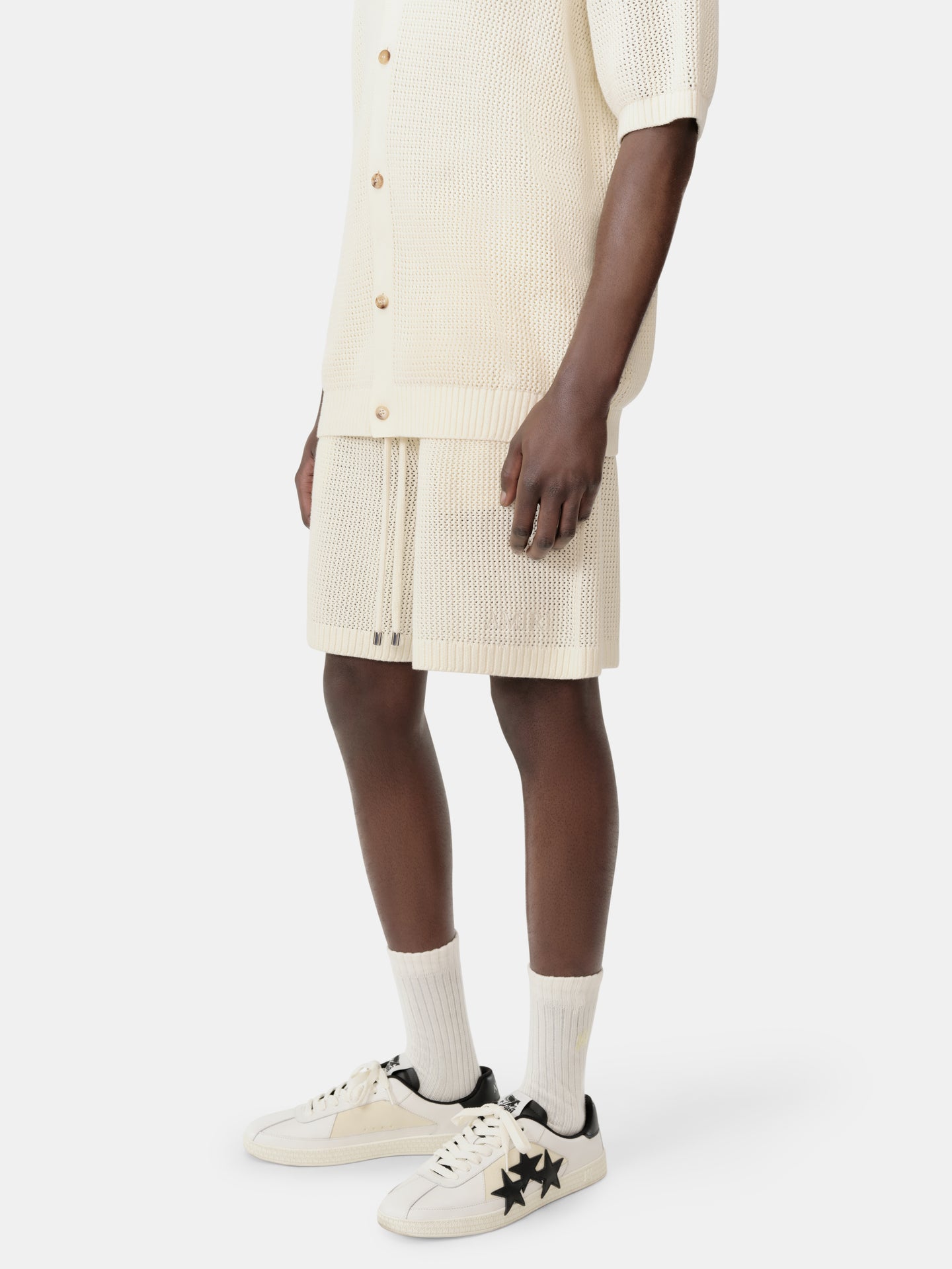 AMIRI CROCHET MESH SHORT - Ivory - AMIRI