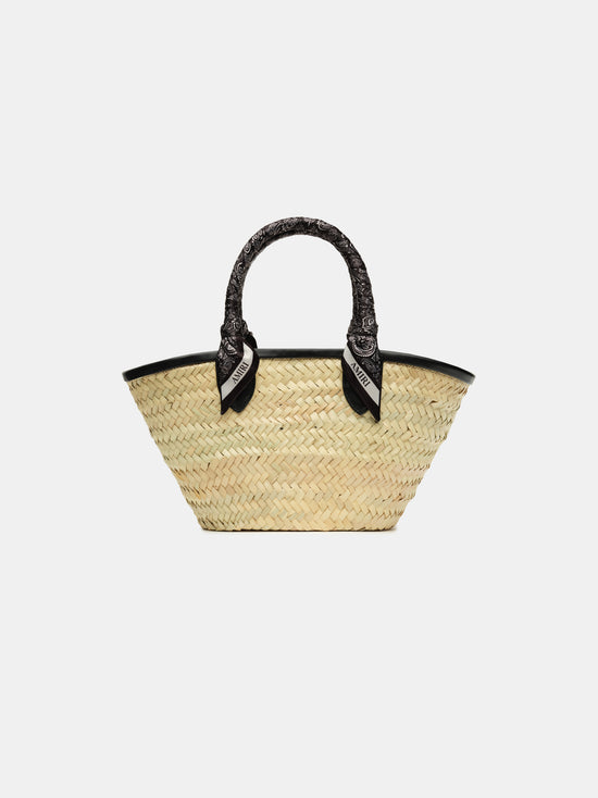 WOMEN - WOMEN'S MA RAFFIA MICRO TOTE - Black - AMIRI