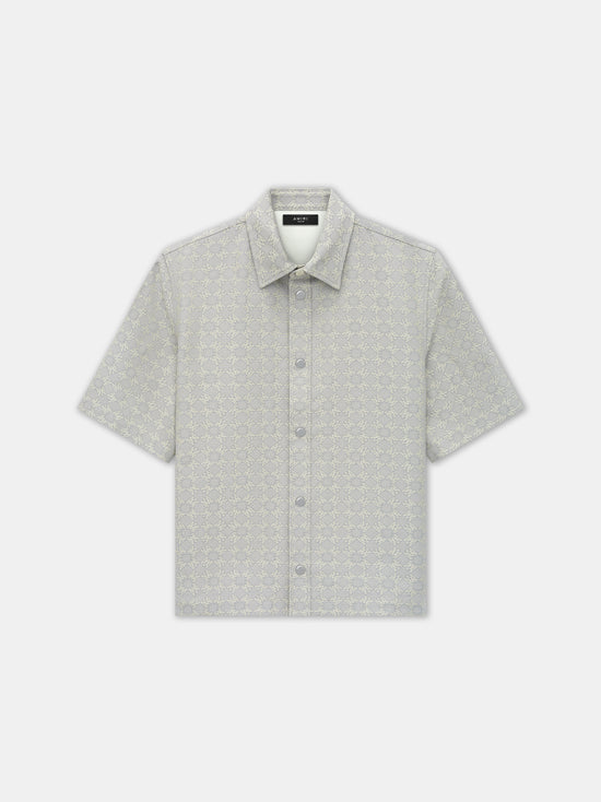 MA QUAD JACQUARD SHIRT - Dusty Blue