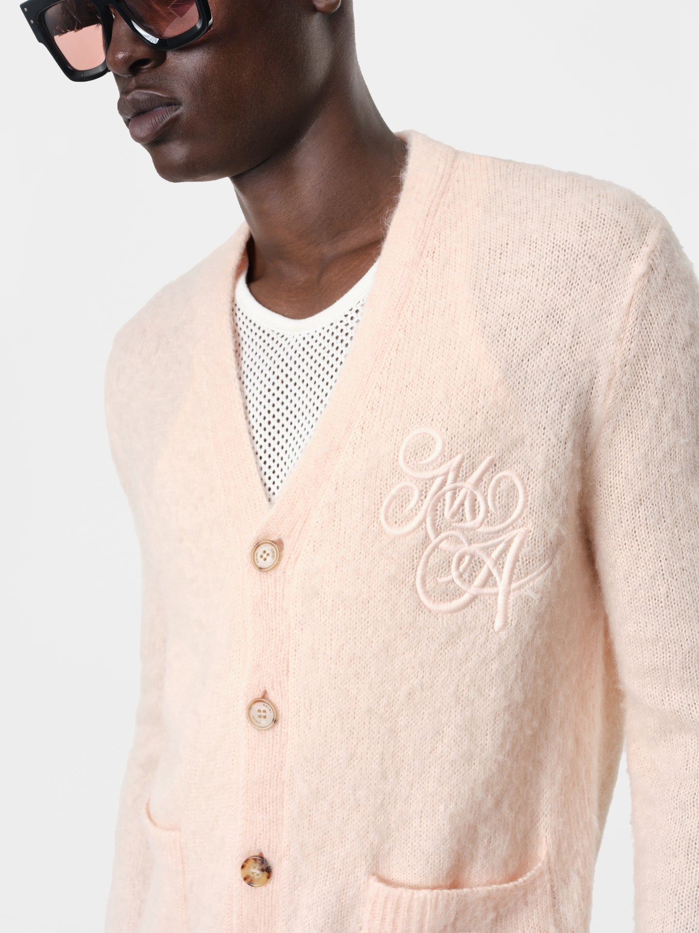 MA SWIRL CARDIGAN - Peach