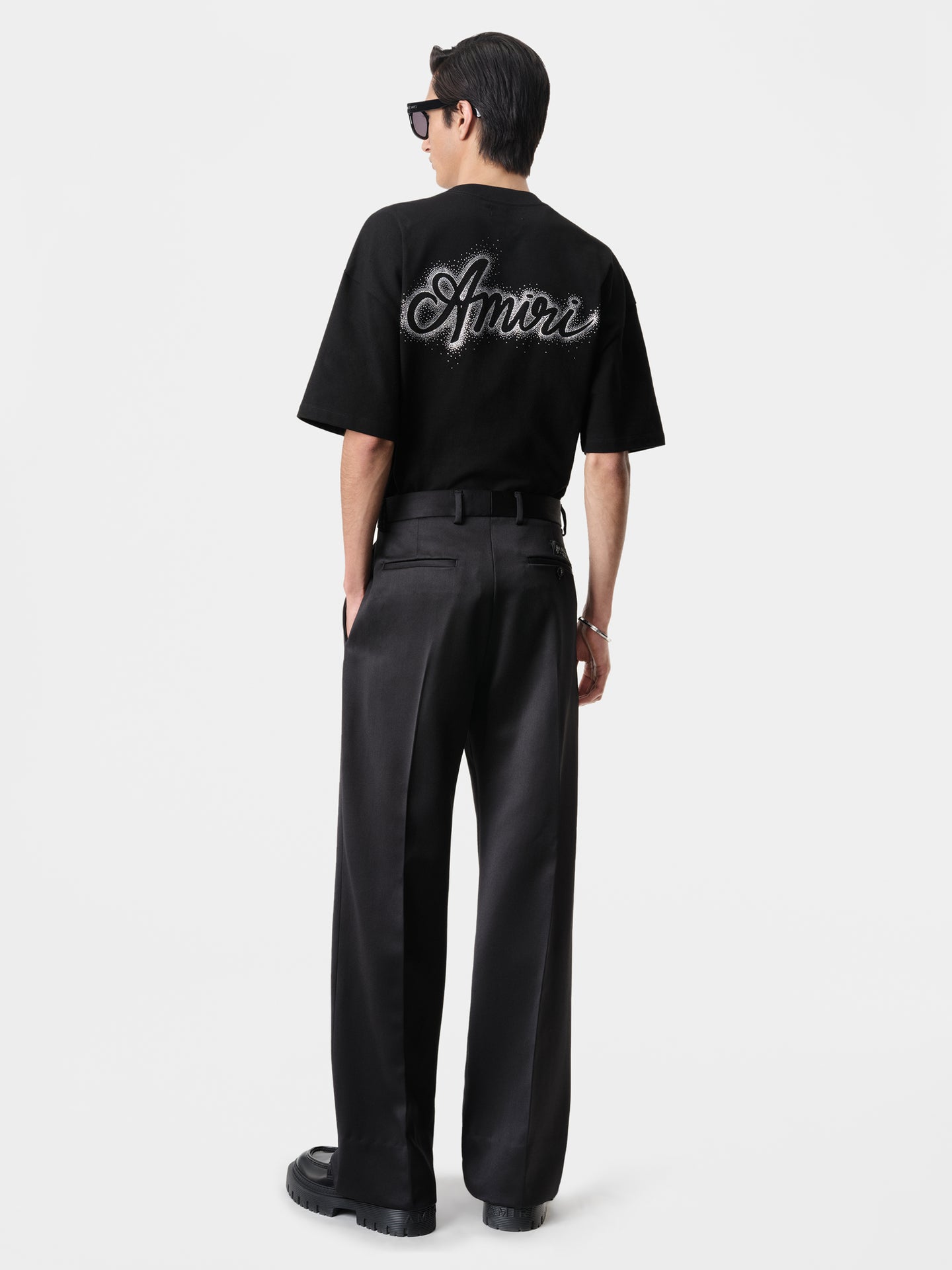 DOUBLE PLEATED PANT - Black