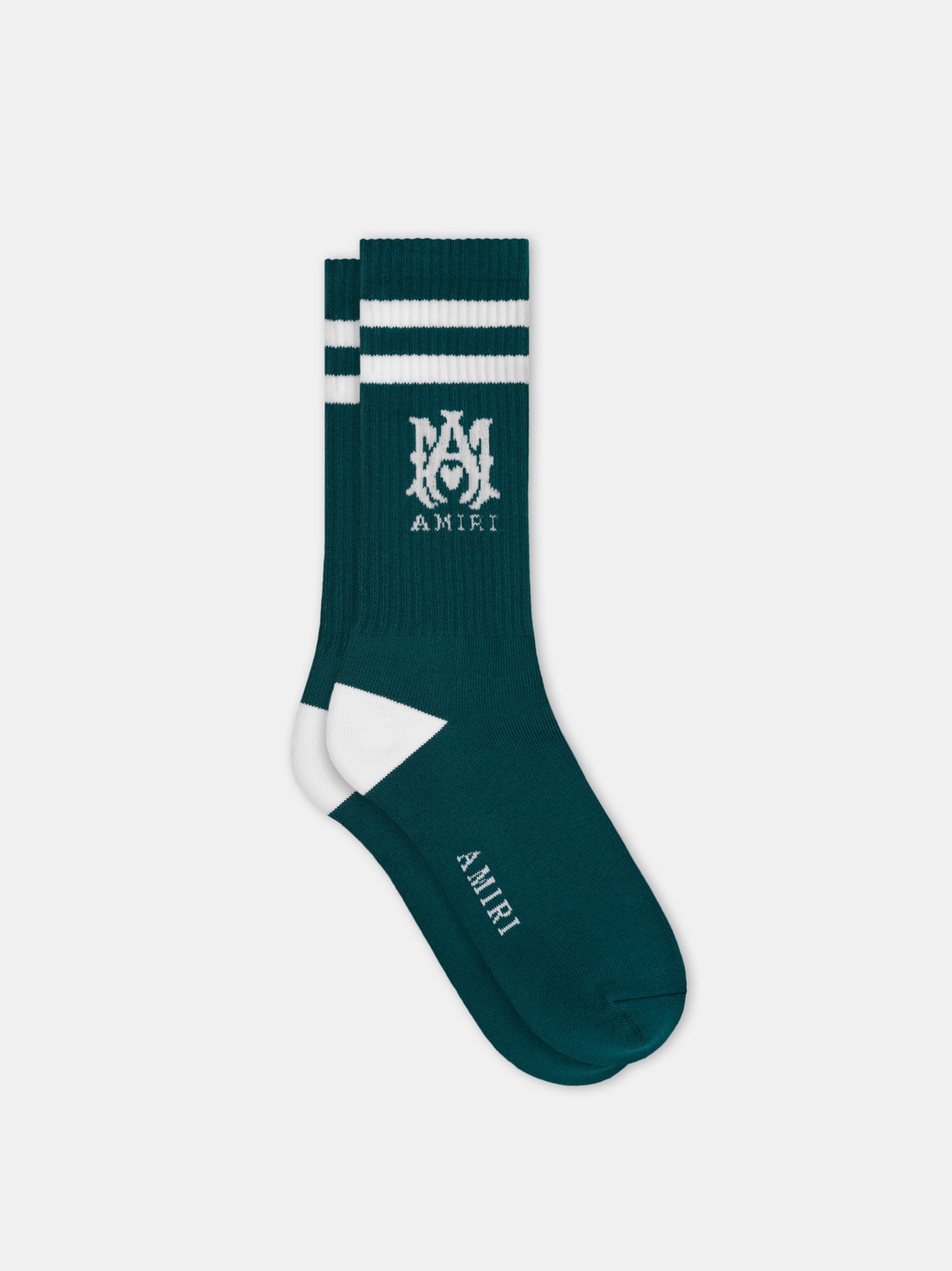 MA STRIPE SOCK - Evergreen