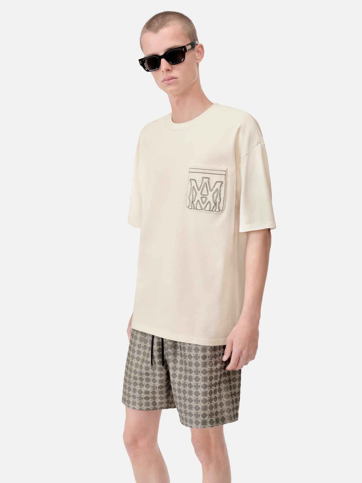 MA OUTLINE OVERSIZED TEE - Ivory - AMIRI