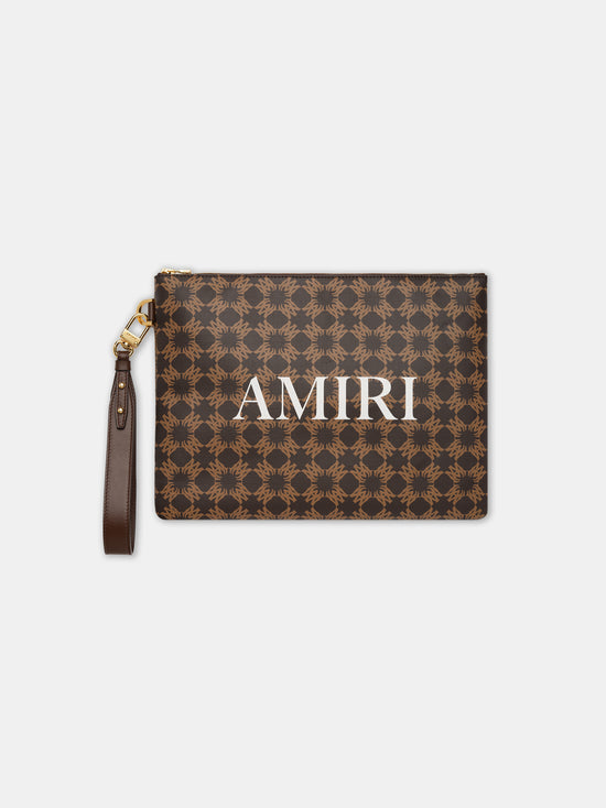 AMIRI MA QUAD LARGE POUCH - Brown