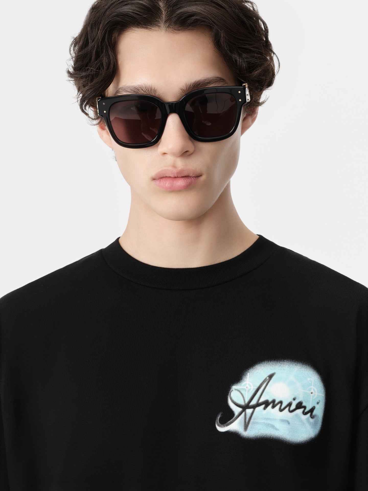 AMIRI PARADISE AIRBRUSH TEE - Black