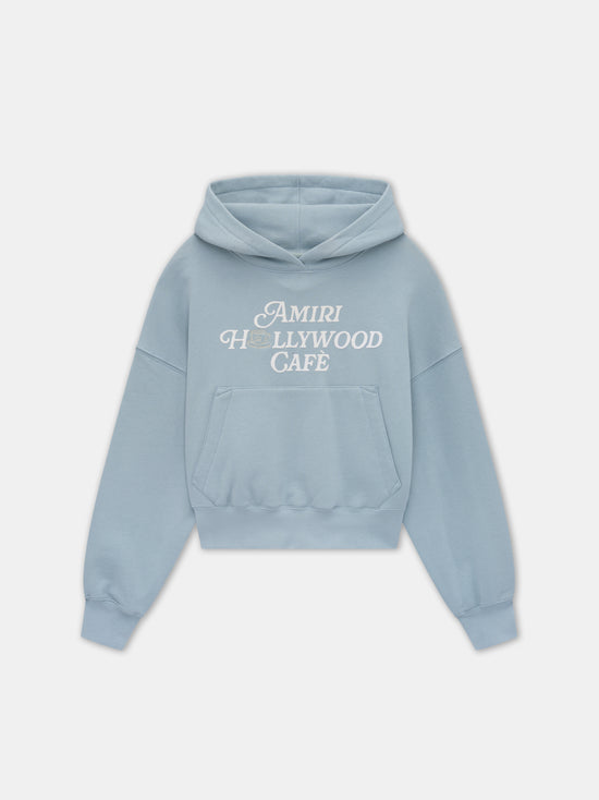 WOMEN - WOMEN'S AMIRI HOLLYWOOD CAFE HOODIE - Mist