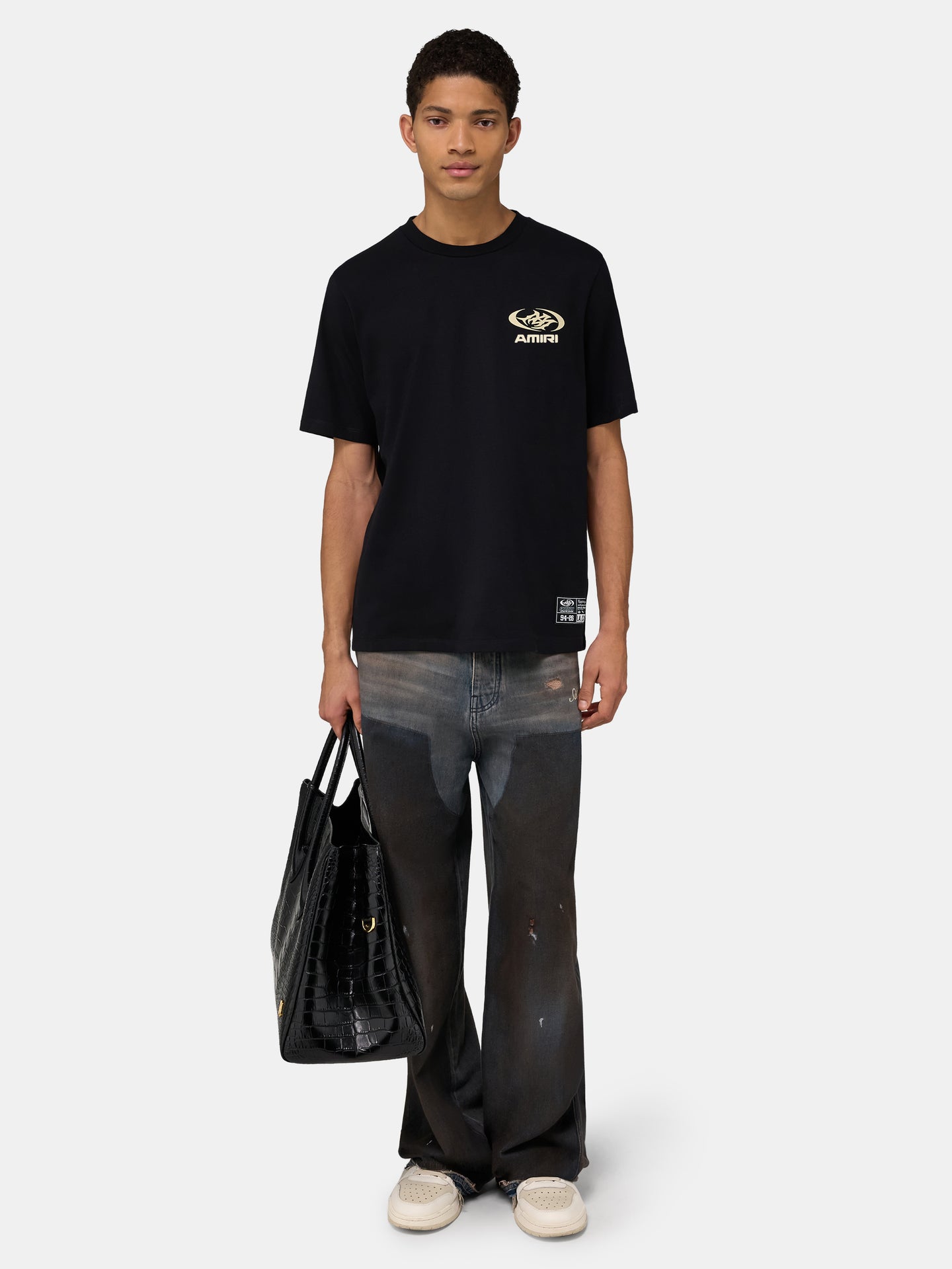 SPORTY LJ REG TEE - Black - AMIRI