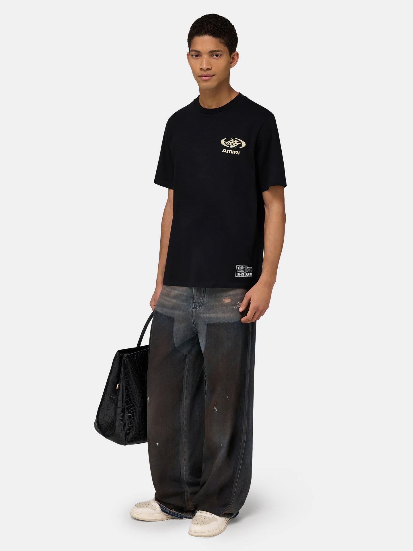 SPORTY LJ REG TEE - Black - AMIRI