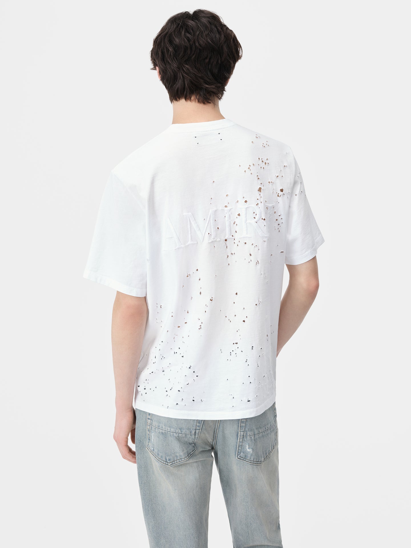 MA SHOTGUN EMBROIDERED TEE - White