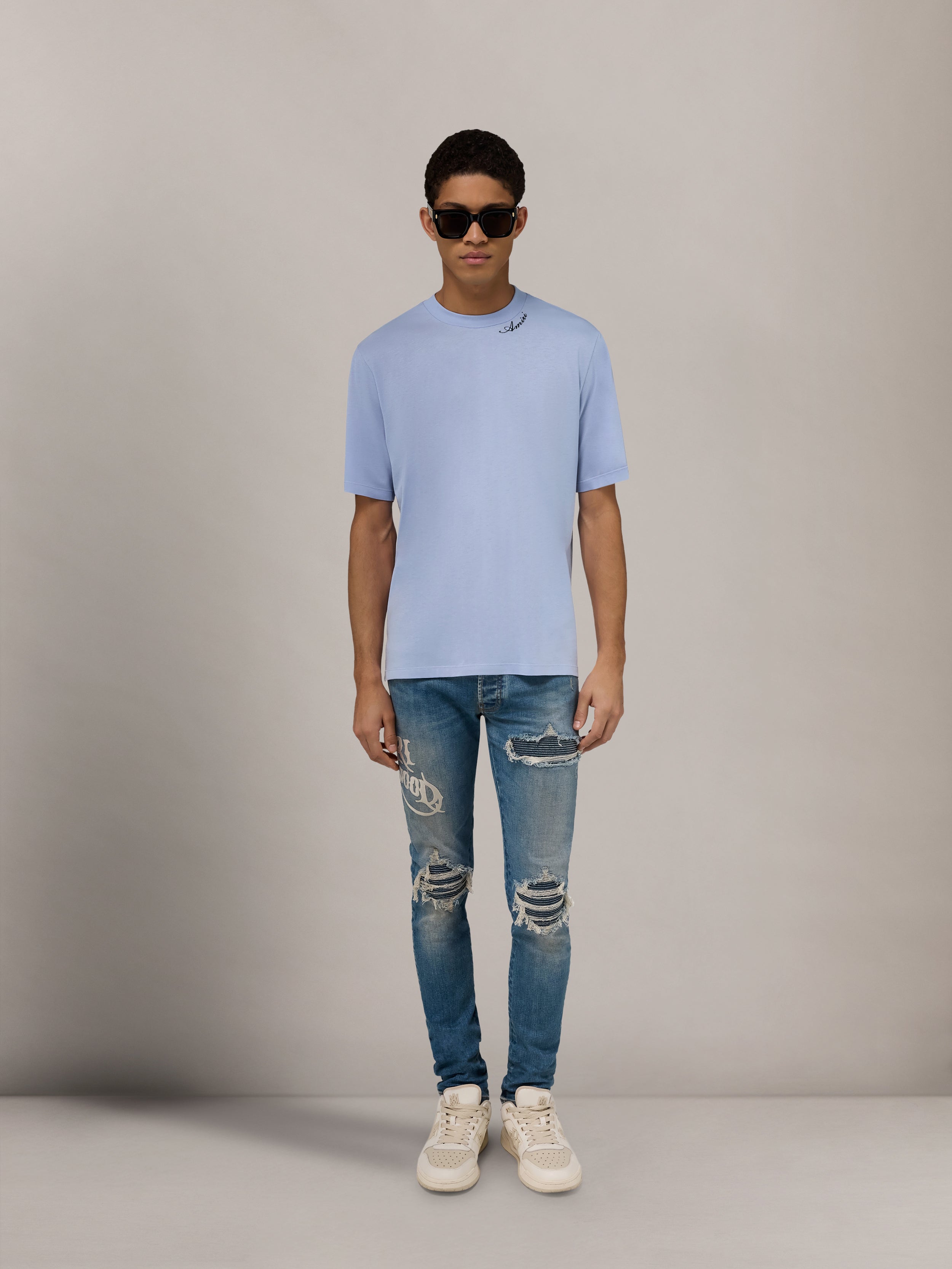 AMIRI SCRIPT TEE - Skyline Blue | AMIRI