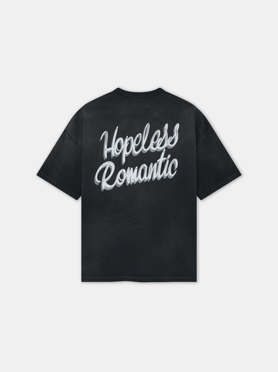 HOPELESS ROMANTIC OVERSIZED TEE - Black