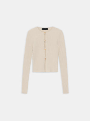 WOMEN - WOMEN'S MA HARDWARE CARDIGAN - Ivory - AMIRI